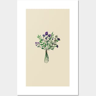 Wildflowers - Purple Posters and Art